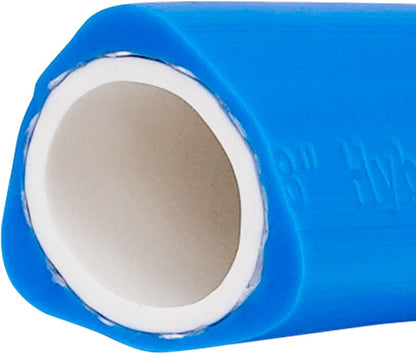 Fevone 75 ft x 5/8" No Kink Garden Hose, 3-Sided Prism Design to Prevent Kinks, Drinking Water Safe, 150 PSI Heavy Duty Water Hose, Flexible Hybrid Polymer with 3/4" Aluminum Fittings