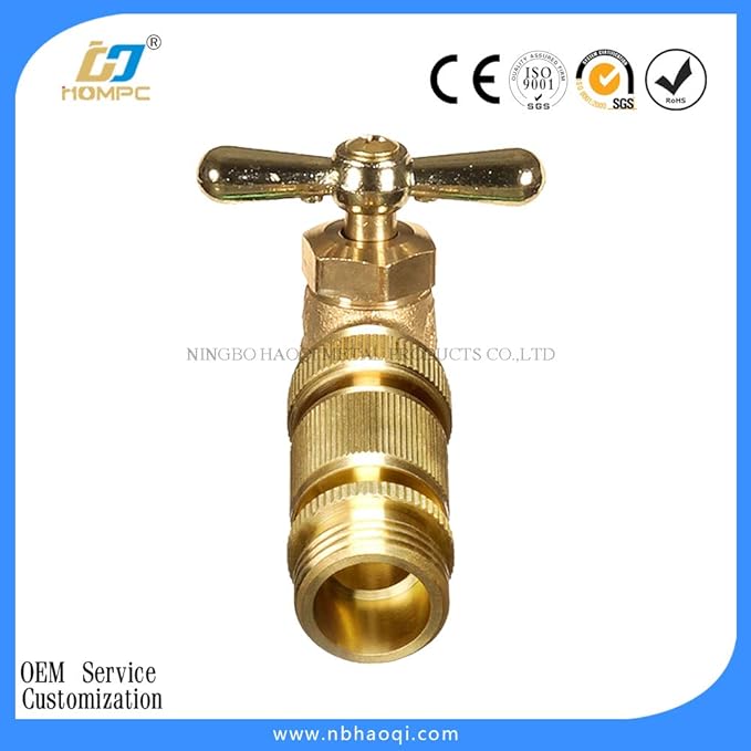 Garden Hose Quick Connector Water Hose Qucik Connect Garden Hose Connectors Brass Hose connectors Water Quick Connect Fittings 3/4" Inch GHT Solid Brass 6 Sets(6pcs Male Coupling 6pcs Female Nipple)