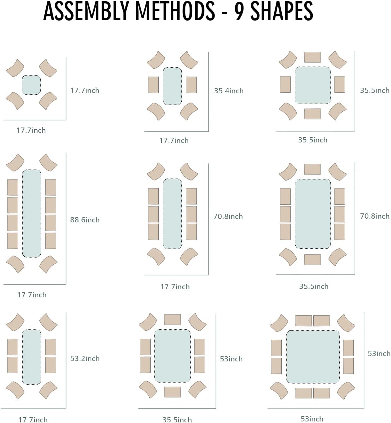 BPS 9-in-1 Metal Raised Garden Bed, 6x3 FT Galvanized Planter Raised Beds for Vegetables, Flowers 17'' Extra Tall