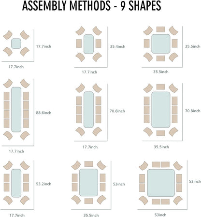BPS 9-in-1 Metal Raised Garden Bed, 6x3 FT Galvanized Planter Raised Beds for Vegetables, Flowers 17'' Extra Tall