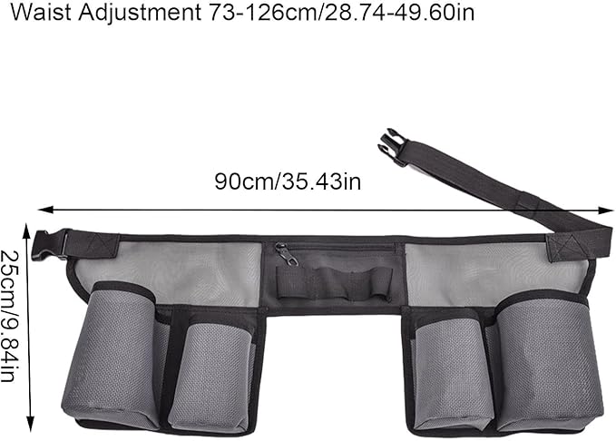 Cleaning Tool Belt, Adjustable Cleaning Bottle Holster Belt, Window Cleaning Belt, Tool Storage Belt With 4 Pockets for Housekeeping Cleaning Caddy, Waist Tools Bag Belt House Cleaning Supplies