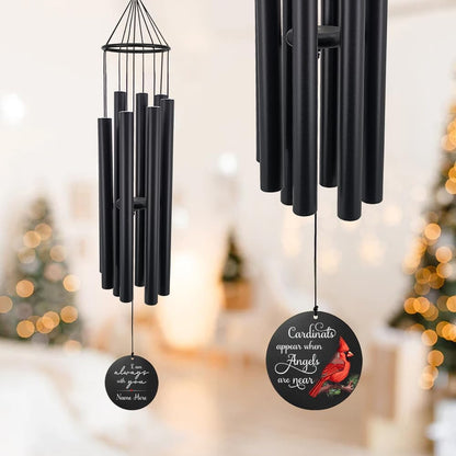 Personalized 36" Memorial Wind Chimes for Outside, Sympathy and Bereavement Gift for Loss of Loved One, A Thoughtful Remembrance of Mother, Father or Husband for Garden and Patio