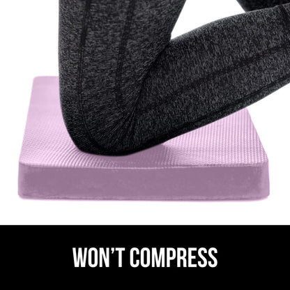 GORILLA GRIP Extra Thick Patent Pending Garden Kneeling Pad, 17.5 x 11 Inch Supportive Soft Foam Knee Cushioning for Gardening, Water Resistant, Bathing Baby Working Supplies Lightweight 2 Pack Purple