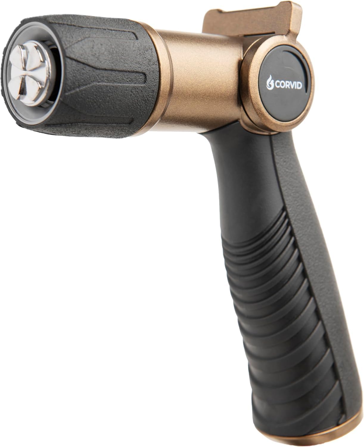 5-Pack Corvid Thumb Control Adjustable Nozzle - Heavy-Duty Metal, 1-Pattern Spray with Ergonomic Grip for Easy Water Flow Control, Ideal for Tough Cleaning and Watering Tasks like Car Washing,Garden