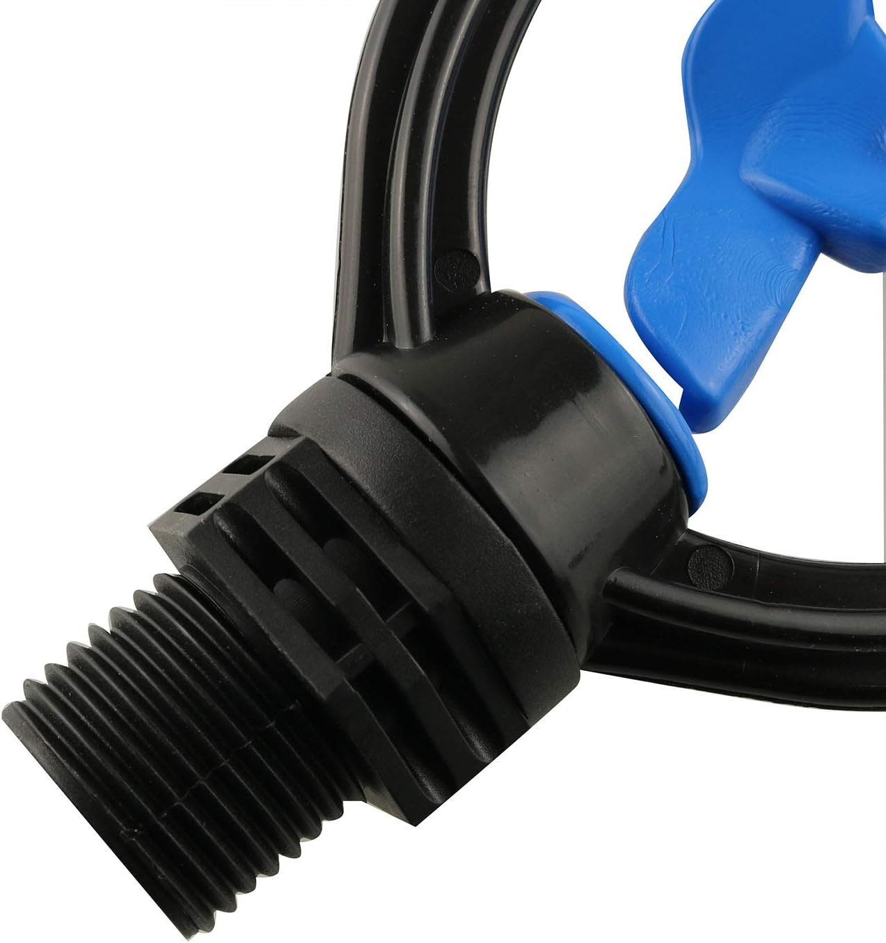 6pcs 3/4" External Wire Impeller Butterfly Nozzle 360 Degree Automatic Rotation Sprinkler Irrigation Garden Water Misting Sprinkler Nozzle Watering Drippers Sprinklers