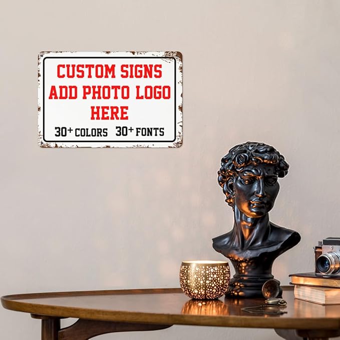 Custom Metal Parking Signs - 12x8inch Personalized for Business, Intersections, Roads, Gardens, Workplaces, Offices, Homes - Hazard Decorative