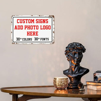 Custom Metal Parking Signs - 12x8inch Personalized for Business, Intersections, Roads, Gardens, Workplaces, Offices, Homes - Hazard Decorative