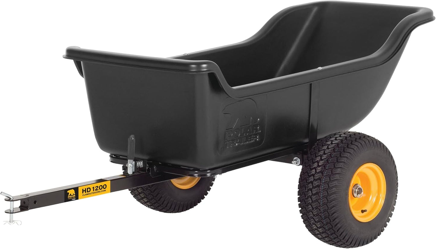 Polar HD 1200 Utility Cart – 1200 lb Capacity Heavy-Duty Hauling Cart with Tilt & Pivot Frame, Wide-Track Tires & Quick-Release Latch – 8232 Model for Ice Fishing & Outdoor Work