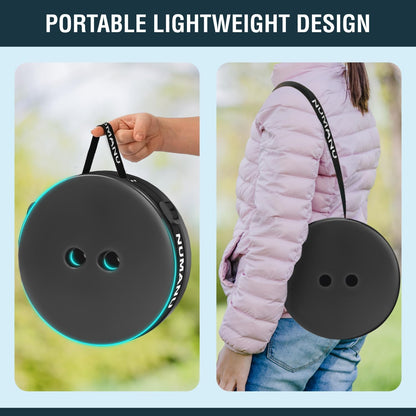 NUMANU 2025 Upgraded Collapsible Stool, 2.5"-18" Max 620lb Portable Folding Stool, Height Adjustable Retractable Telescopic Seat (2Pack Padded + Accessories)