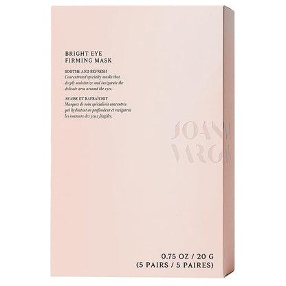 Joanna Vargas Eye Gel Mask – Hydrating Under Eye Patches with Hyaluronic Acid & Chamomile – Depuffing Eye Mask for Dark Circles, Puffiness & Fine Lines – Gel Eye Pads for Women – 5 Pairs