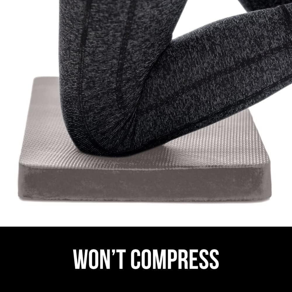 GORILLA GRIP Extra Thick Patent Pending Garden Kneeling Pad, 17.5 x 11 Inch Supportive Soft Foam Knee Cushioning for Gardening, Water Resistant, Bathing Baby Working Supplies, Lightweight, Gray