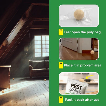 Pest Control, Rodent Repellent, Mouse Repellent Indoor/Outdoor, Peppermint Oil to Repel Rats, Roaches, Ants, Spiders & Moths, Mice Deterrent That Works for House, 3 Months Protection-8P