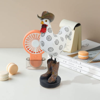 LIFFY Rooster Garden Statue Outdoor,Indoor Resin Home Decor Figurines Decorations,Farm Animals Statue Yard Decorative Ornaments Outside,for Balcony,Patio,Lawn