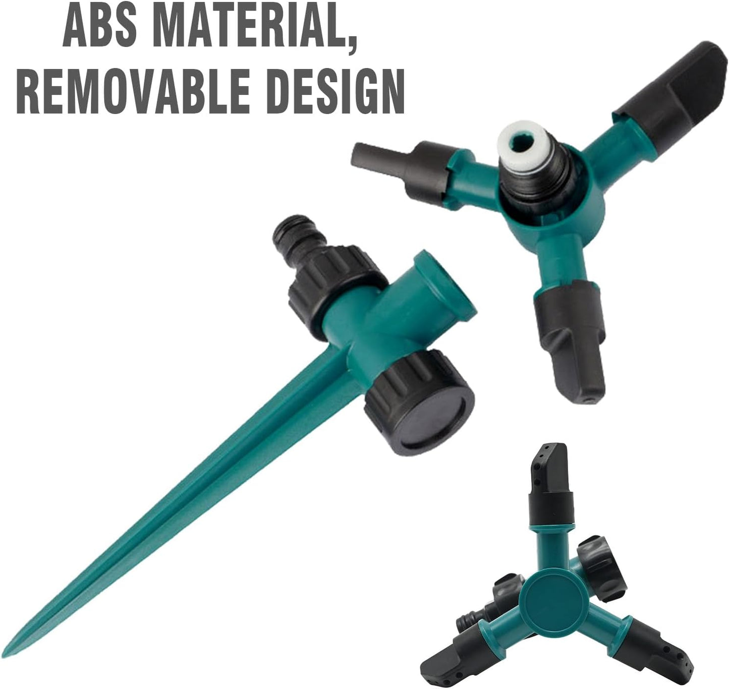 2 Pcs 360 Water Sprinkler Lawn Sprinklers for Garden Sprinklers for Yard Irrigation 3600 Square Feet