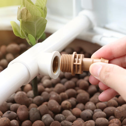 12 Pieces 1/2 Inch PVC to 1/2 Inch Drip Irrigation Adapter Fittings, 1/2" Male Pipe Thread(MPT) x 1/2" Drip Line Barbed Coupling Connectors 1/2-in PVC to 1/2-in Poly Tubing Adapter