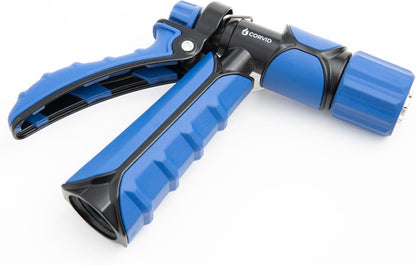 10-Pack Corvid Heavy Duty Rear Trigger Adjustable Spray Hose Nozzle – Durable Zinc Construction with Adjustable Stream Control – Ideal for Car Washing, Lawn & Garden, and Outdoor Cleaning Tasks