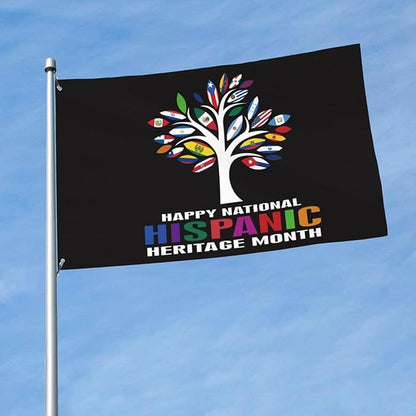 Hispanic Heritage Month Decorations Latin American Flag 3 x 5 ft Outdoor Yard Hispanic Heritage Month Banner Spanish Classroom Decorations Poster