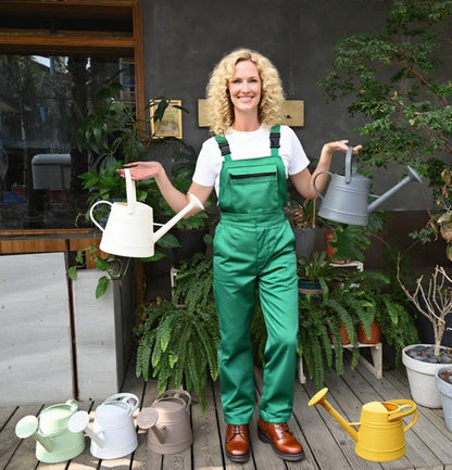 1 Gallon Watering Can for Plants, Watering Cans for Indoor&Outdoor Gardening, Water Can with Ergonomic Movable Handle (Gray)