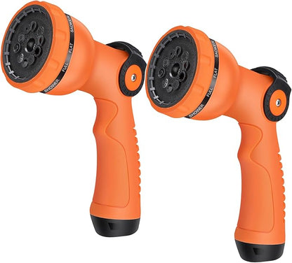Water Hose Spray Nozzle - Garden Hose Nozzle with 10 Spray Patterns.Thumb Switch Design for Easy Water Flow Control, Upgraded Hose Sprayer Nozzle for Watering Plants,Lawn,Pet Bathing and Cleaning