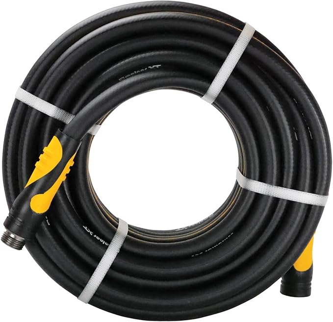 Melnor 88050AMZ XT Fusion Garden Hose 5/8" x 50ft - Durable - Lightweight - Kink-Resistant - Polymer Blend - Black/Orange