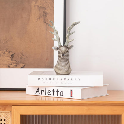 Modern Decor Deer Head for Home Decor Modern Art Dining Table Decor Office Small Object