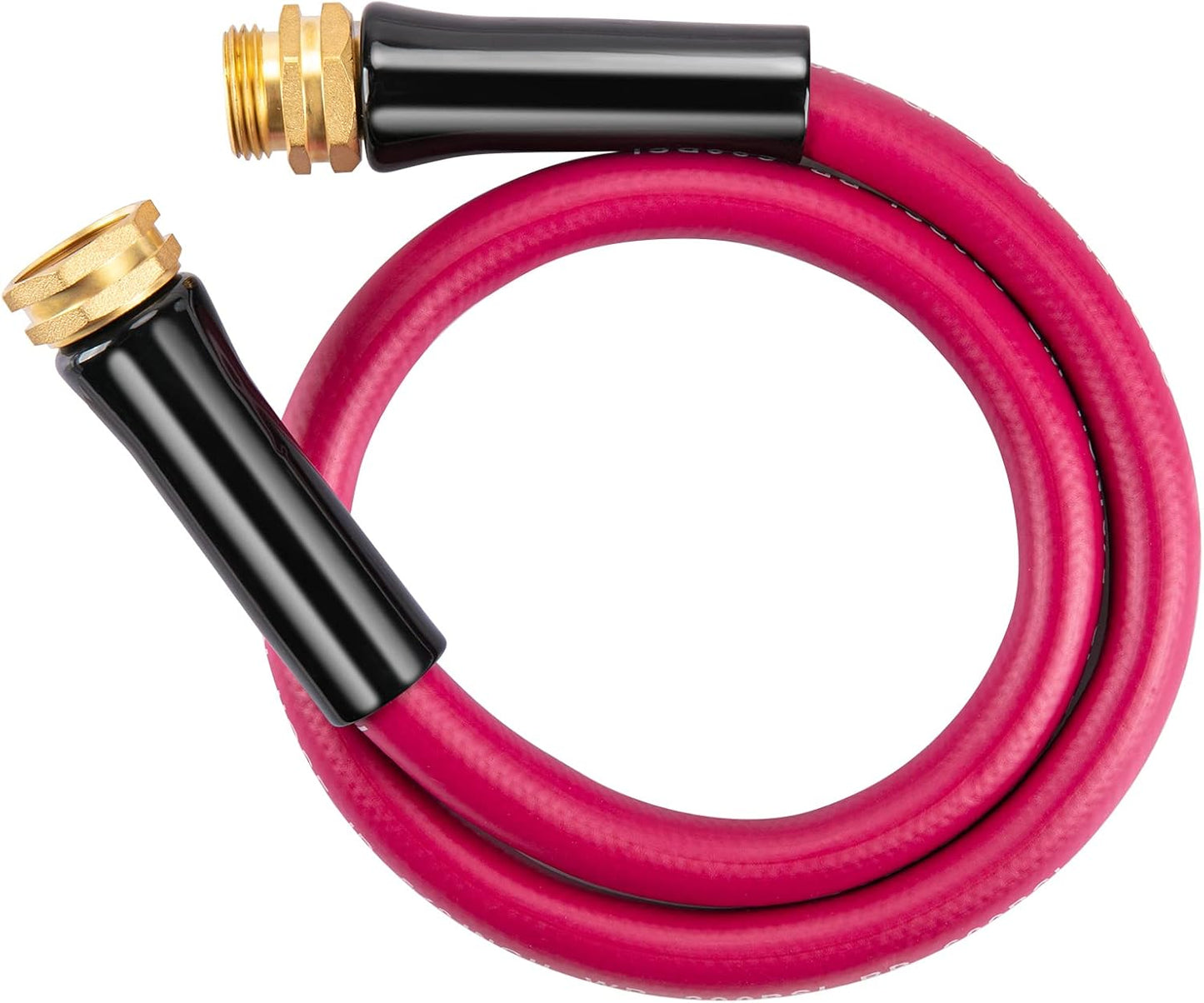 WELLUCK Garden Hose 5/8 in x 3 ft, Heavy Duty Durable Anti Kink Flexible Garden Water Hose for Drinking Water Safe BPA Free, All-weather Lightweight Water Hose for Garden RV Camper Marine