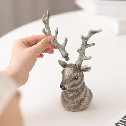 Modern Decor Deer Head for Home Decor Modern Art Dining Table Decor Office Small Object