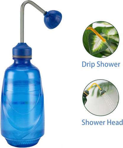 Watering Can,Squeeze Bottles Succulent,Squirt Irrigation Bottle Squeeze Sprinkling Can Plastic Wash Plant Bottle House Plant Garden Flower 0.45L (blue)
