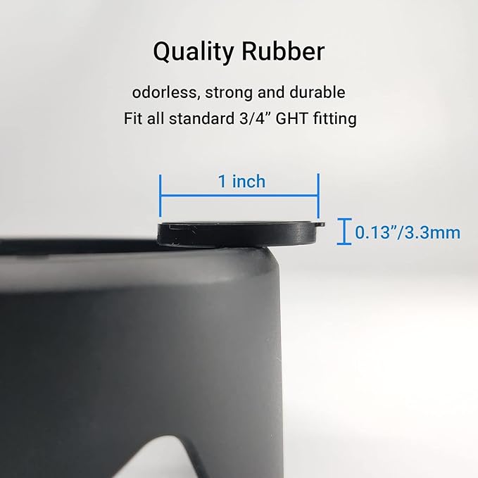 44 Pack Garden Hose Washers Rubber Washers, Thick Garden Hose Gasket Fit for All Standard 3/4" Garden Hose and Water Faucet Fittings