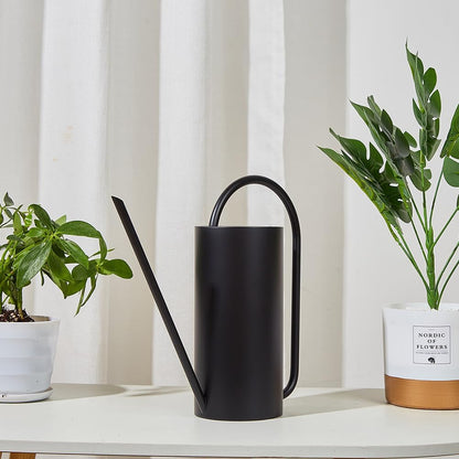 Watering Can for Indoor Plants, 50 oz/1.5L Stainless Steel Watering Can Pot with Long Spout, Garden Watering Cans with Comfortable Handle for Indoor House Plants Bonsai Flower Decorative