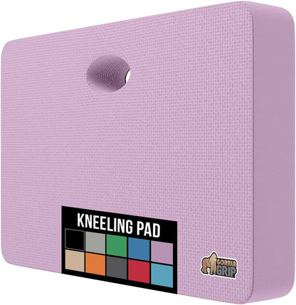GORILLA GRIP Extra Thick Patent Pending Garden Kneeling Pad, 17.5 x 11 Inch Supportive Soft Foam Knee Cushioning for Gardening, Water Resistant, Bathing Baby Working Supplies, Lightweight, Purple