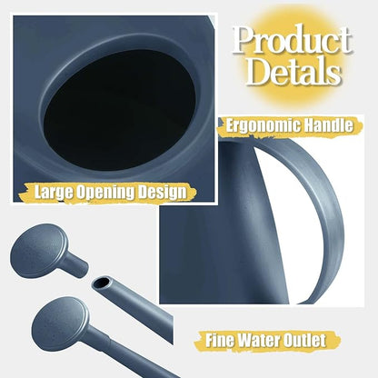 Watering Can for Indoor Plants, Small Watering Cans for House Plant Garden Flower, Long Spout Water Can for Outdoor Watering Plants 1. 8L 1/2 Gallon (Blue)