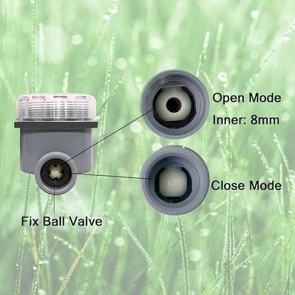 Electronic Water Timer Garden Irrigation Controller Digital Intelligence Watering System LCD Waterproof, No Water Pressure Required