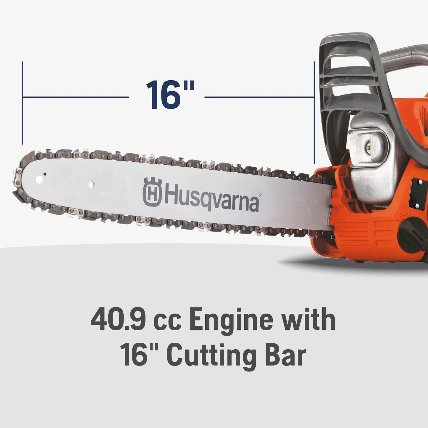 Husqvarna 435 Gas Chainsaw, 40-cc 2.2-HP, 2-Cycle X-Torq Engine, 16 Inch Chainsaw with Smart Start, For Wood Cutting and Tree Trimming, 970612116