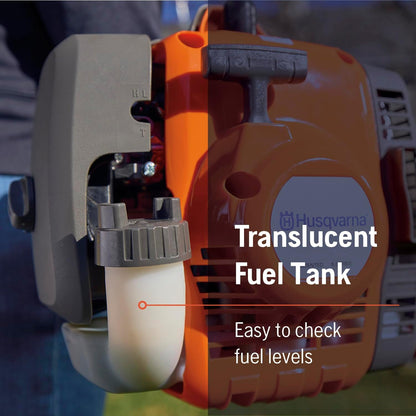 Husqvarna 122L Gas String Trimmer, 22-cc, 2-Cycle, 17-Inch Straight-Shaft Gas Weed Eater with Lightweight Design and T25 Trimmer Head