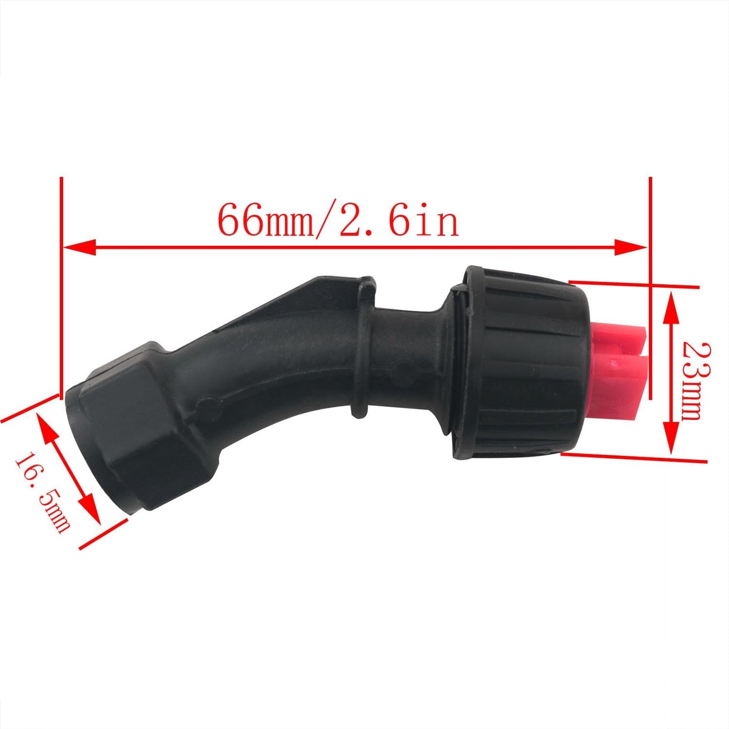 CHENJIN 110 Degree Fan Shaped Plastic Nozzle Set with Six Back Mounted Nozzles Ranging from 0.15 to 0.6mm Is Used as a Spray Cleaning Equipment for Gardens and Agricultural Greenhouses