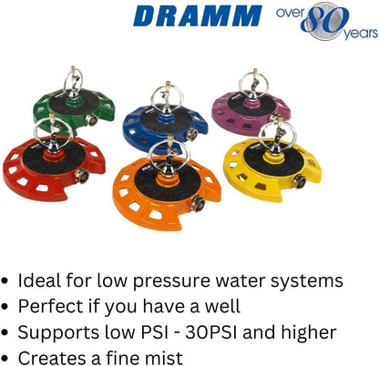 Dramm 15071 ColorStorm Spinning Sprinkler, Red