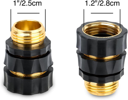 Twinkle Star 3/4 Inch Garden Hose Fitting Quick Connector Male and Female Set (6 Sets)
