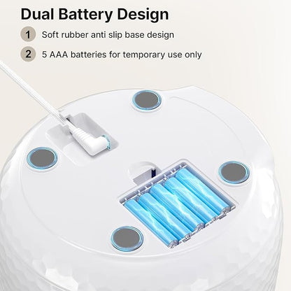 Smart Cat Water Fountain - Red Dot Award 2025 Winner, 62oz/1.8L Automatic Pet Water Fountain with Ultra Quiet Pump, Cat Water Dispenser with Two Flow Modes, Includes 3 Filters (White, ABS)