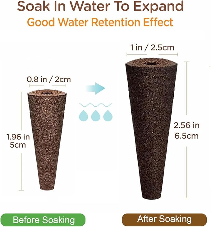 50 Pack Hydroponic Grow Sponges Seed Pods Replacement, Growing System Plant for Seed Plugs Garden Cube Sponges Replacement,Compatible with Aerogarden & Most Hydroponic System,1pc Tweezer