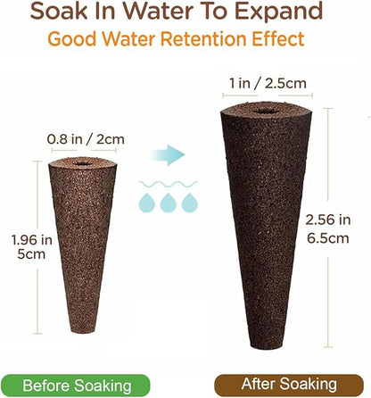 50 Pack Hydroponic Grow Sponges Seed Pods Replacement, Growing System Plant for Seed Plugs Garden Cube Sponges Replacement,Compatible with Aerogarden & Most Hydroponic System,1pc Tweezer