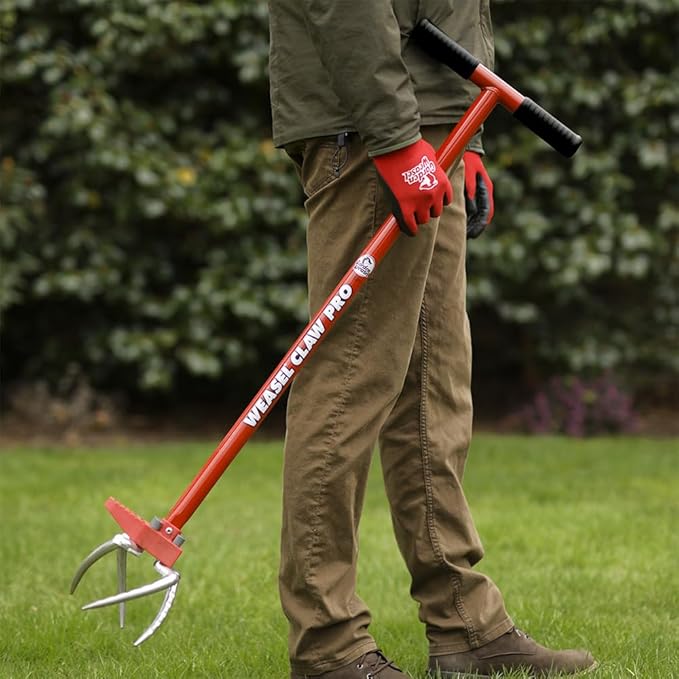 Garden Weasel Claw Pro – Black Grip | 3-in-1 Twist Tiller, Cultivator, Weed Puller & Soil Loosener | Gardening Hand Tool | 91336-A