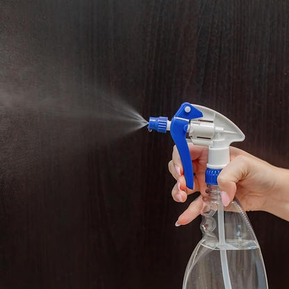 Heluva Green Spray Bottle Nozzle Replacement, Bottle Tops Only - Sprayer Nozzle Triggers for Heavy Duty, Commercial, Home Cleaning Solutions - Fits 8,16,24,32 oz Plastic & Glass Bottles, Blue, 24 pack