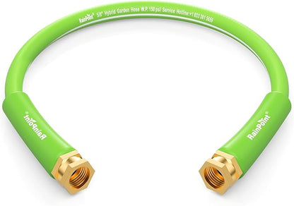 RAINPOINT Leader Garden Hose 3ft - Lightweight Water Hose - Flexible, Heavy Duty, Hybrid Rubber, with Female to Female Fittings