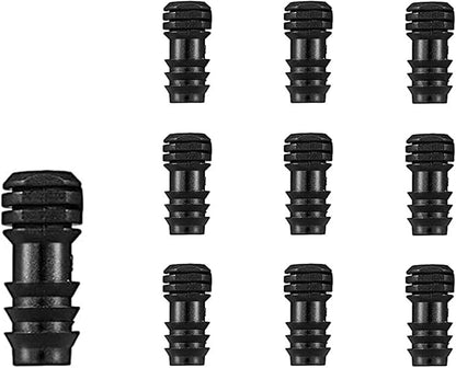 BEADNOVA Drip Irrigation Parts 10 Pcs 1/2 Inch Barbed End Plugs Goof Plugs Fittings Drip Line Connectors for 1/2 Inch Irrigation Tubing Garden Watering System (10pcs)