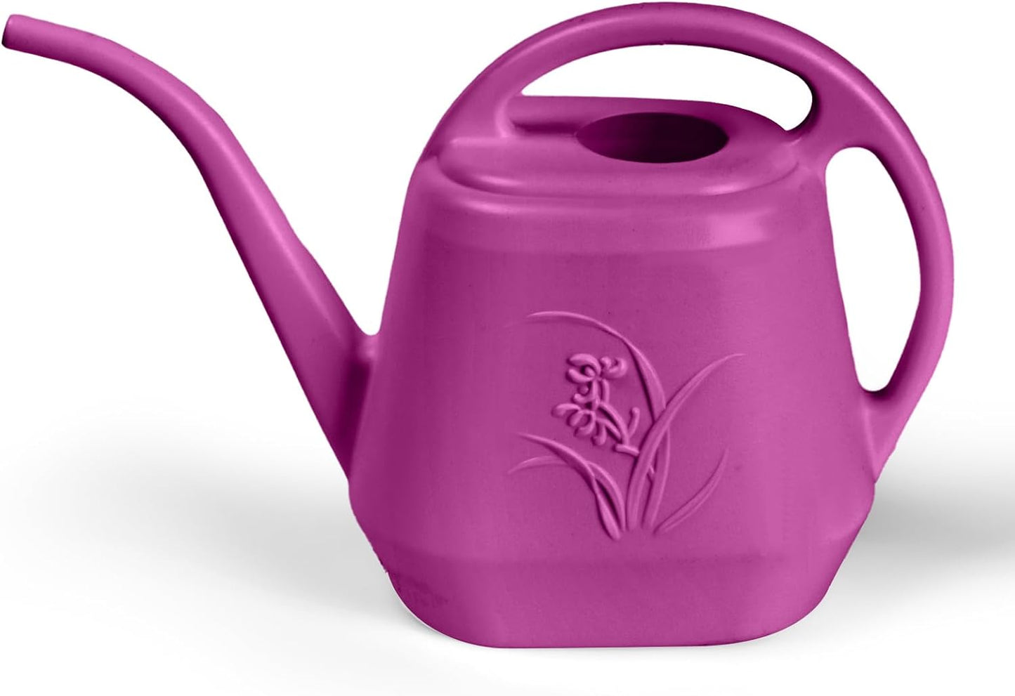 Plastic Watering Can - for Home Plant Garden - 1/2 Gallon - Rose Red