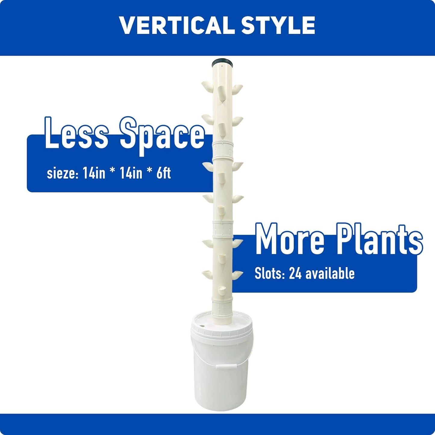 Hydroponics Grower, Vegetable Growing System for Home & Garden, Hidroponico Gardening Kit for Inddor (Vertical)