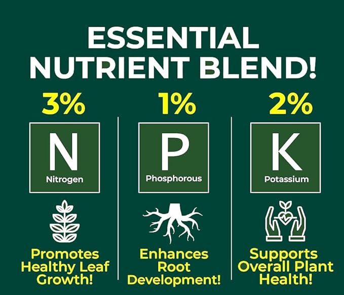 Premium Liquid Monstera Plant Fertilizer - 3-1-2 Concentrate for Indoor Plants and Flowers by Gardenera | Organic Plant Food for Monstera - 32oz