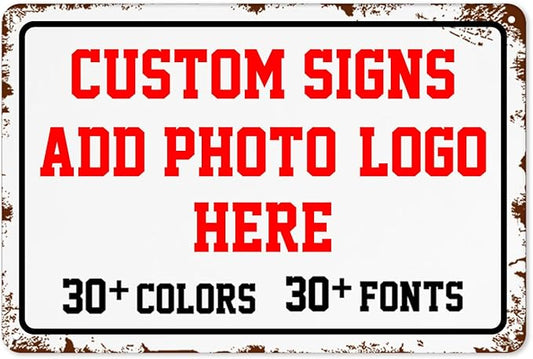 Custom Metal Parking Signs - 12x8inch Personalized for Business, Intersections, Roads, Gardens, Workplaces, Offices, Homes - Hazard Decorative