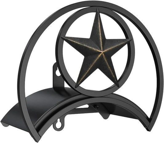 GOFORWILD Garden Hose Holder, Decorative Hose Butler Sturdy Water Hose Rack, Durable Wall Hose Hanger, Holds 125-Feet of 5/8-Inch Hose, Hose Reel, Made of Gauge Steel (9.8) …